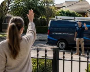 Happy Carramar customer after the job is finished